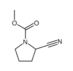 1-Pyrrolidinecarboxylicacid,2-cyano-,methylester(9CI)结构式