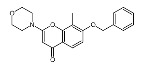 8-methyl-2-morpholin-4-yl-7-phenylmethoxychromen-4-one结构式