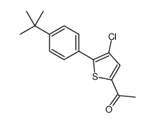 1-[5-(4-tert-butylphenyl)-4-chlorothiophen-2-yl]ethanone结构式