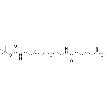 Boc-NH-PEG2-C2-amido-C4-acid Structure