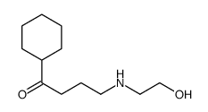 1-cyclohexyl-4-(2-hydroxyethylamino)butan-1-one Structure