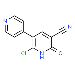 2-chloro-6-oxo-1,6-dihydro-[3,4'-bipyridine]-5-carbonitrile结构式