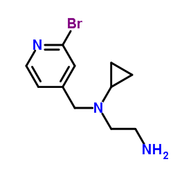 N-[(2-Bromo-4-pyridinyl)methyl]-N-cyclopropyl-1,2-ethanediamine结构式