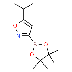 5-Isopropyl-3-(4,4,5,5-tetramethyl-1,3,2-dioxaborolan-2-yl)-1,2-oxazole Structure