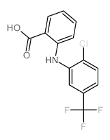 Benzoic acid,2-[[2-chloro-5-(trifluoromethyl)phenyl]amino]- Structure