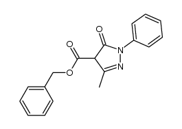 benzyl 5-methyl-3-oxo-2-phenyl-2,3-dihydro-1H-pyrazole-4-carboxylate Structure