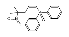 (Z)-4-methyl-4-nitropent-1-enyl diphenylphosphine oxide结构式