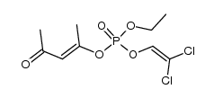 ethyl 1-methyl-3-oxo-1-butenyl 2,2-dichlorovinyl phosphate结构式