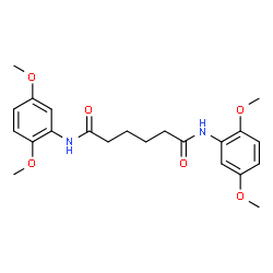 N,N'-Bis(2,5-dimethoxyphenyl)hexanediamide结构式