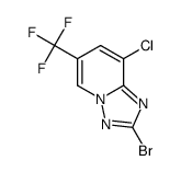 2-Bromo-8-chloro-6-trifluoromethyl[1,2,4]triazolo[1,5-a]pyridine Structure