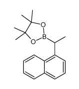 4,4,5,5-tetramethyl-2-(1-(naphthalen-1-yl)ethyl)-1,3,2-dioxaborolane结构式