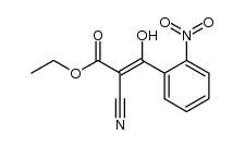 (Z)-2-Cyano-3-hydroxy-3-(2-nitrophenyl)acrylsaeureethylester结构式