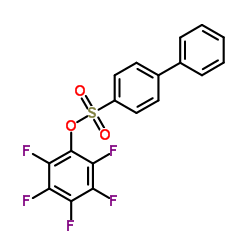 Pentafluorophenyl 4-phenylbenzene-1-sulfonate结构式