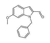 1-benzyl-6-methoxy-1H-indole-2-carbaldehyde Structure