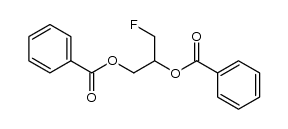 3-fluoropropane-1,2-diyl dibenzoate结构式