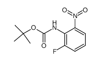 N-((tert-butyloxy)carbonyl)-2-fluoro-6-nitroaniline Structure
