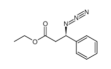 (R)-ethyl 3-azido-3-phenylpropanoate结构式