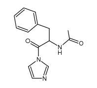 N-[α-(acetylamino)-β-phenylpropionyl]imidazole结构式