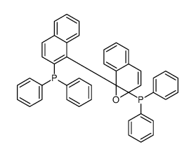 [1-[(7bR)-1a-diphenylphosphanylnaphtho[1,2-b]oxiren-7b-yl]naphthalen-2-yl]-diphenylphosphane Structure