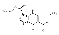 7-氧代-4,7-二氢吡唑并[1,5-a]-嘧啶-3,6-二羧酸二乙酯结构式