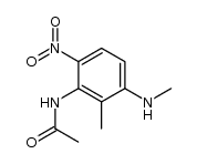 N-(2-methyl-3-(methylamino)-6-nitrophenyl)acetamide Structure