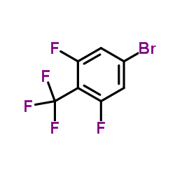 3,5-二氟-4-(三氟甲基)溴苯结构式