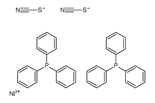nickel(2+),triphenylphosphane,dithiocyanate结构式