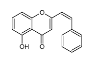 5-hydroxy-2-(2-phenylethenyl)chromen-4-one结构式