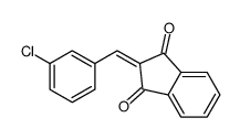 2-[(3-chlorophenyl)methylidene]indene-1,3-dione Structure