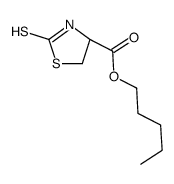 pentyl (4R)-2-sulfanylidene-1,3-thiazolidine-4-carboxylate结构式