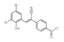 Benzeneacetonitrile, a-[(3,5-dibromo-2-hydroxyphenyl)methylene]-4-nitro-结构式