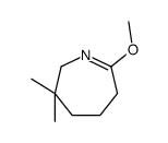 2H-Azepine,3,4,5,6-tetrahydro-7-methoxy-3,3-dimethyl-(9CI) structure