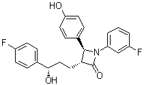 Ezetimibe 3-Fluoro Impurity Structure