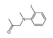 1-((2-iodophenyl)(methyl)amino)propan-2-one Structure