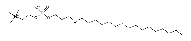 1-O-hexadecyl-3-O-<<2-(trimethylamino)ethyl>phosphoryl>propanediol Structure