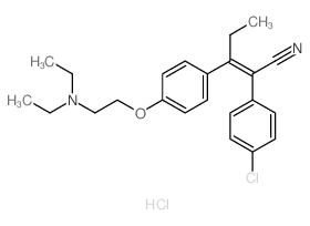 2-(4-chlorophenyl)-3-[4-(2-diethylaminoethoxy)phenyl]pent-2-enenitrile picture