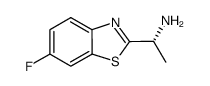 2-Benzothiazolemethanamine,6-fluoro-alpha-methyl-,(alphaR)-(9CI) Structure