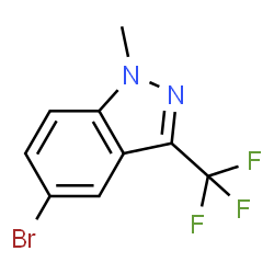 5-bromo-1-methyl-3-(trifluoromethyl)-1H-indazole Structure