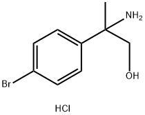 2-氨基-2-(4-溴苯基)丙-1-醇盐酸盐结构式