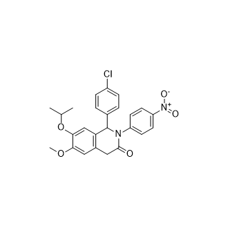 1-(4-Chlorophenyl)-7-isopropoxy-6-methoxy-2-(4-nitrophenyl)-1,2-dihydroisoquinolin-3(4H)-one structure