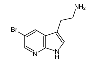 2-(5-bromo-1H-pyrrolo[2,3-b]pyridin-3-yl)ethanamine Structure