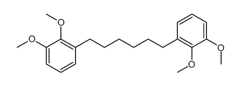 1-[6-(2,3-dimethoxyphenyl)hexyl]-2,3-dimethoxybenzene结构式