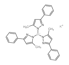 potassium hydrotris (3-phenyl-5-methylpyrazol-1-yl)borate structure