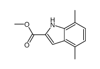 4,7-DIMETHYL-1H-INDOLE-2-CARBOXYLIC ACID METHYL ESTER结构式