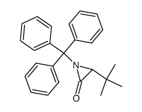 1-triphenylmethyl-3-tert-butylaziridinone结构式