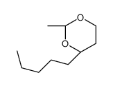 (2R,4R)-2-methyl-4-pentyl-1,3-dioxane结构式
