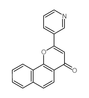4H-Naphtho[1,2-b]pyran-4-one, 2-(3-pyridinyl)-结构式