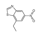 Benzothiazole, 7-ethyl-5-nitro- (9CI)结构式
