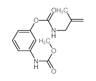 Carbanilic acid,m-hydroxy-, methyl ester, (2-methylallyl)carbamate (ester) (8CI) structure