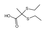 2,2-bis(ethylthio)propanoic acid结构式